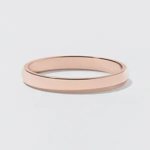 Rose Gold Classic Wedding Band - Polished 2.5mm
