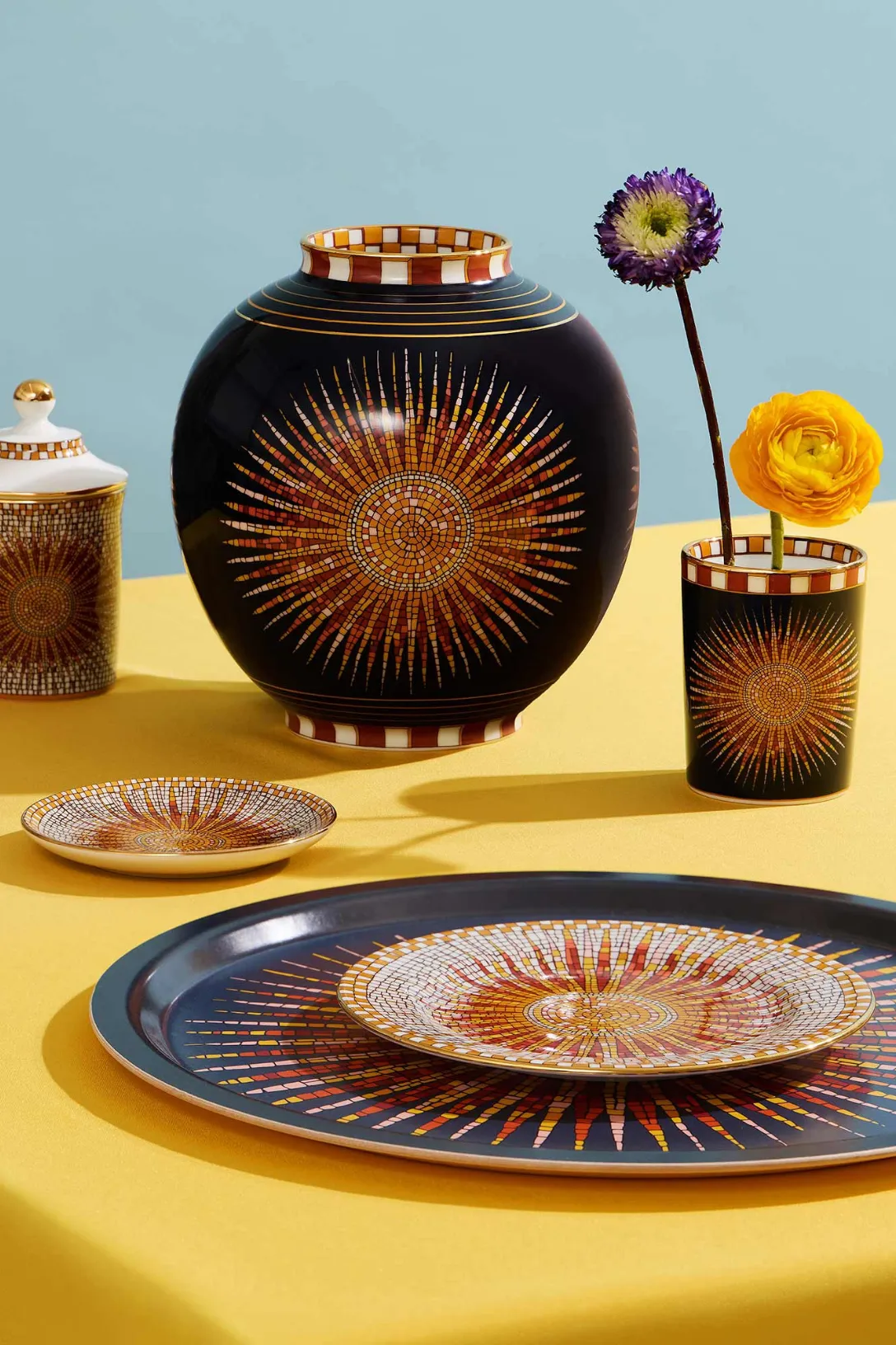Round Printed Tray | Sunrays
