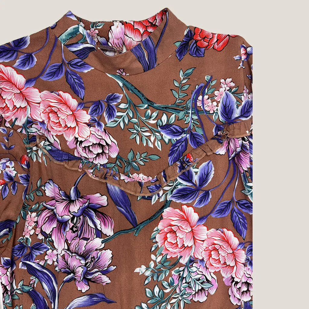 RT Retro Style Long Sleeve Floral Dress 10