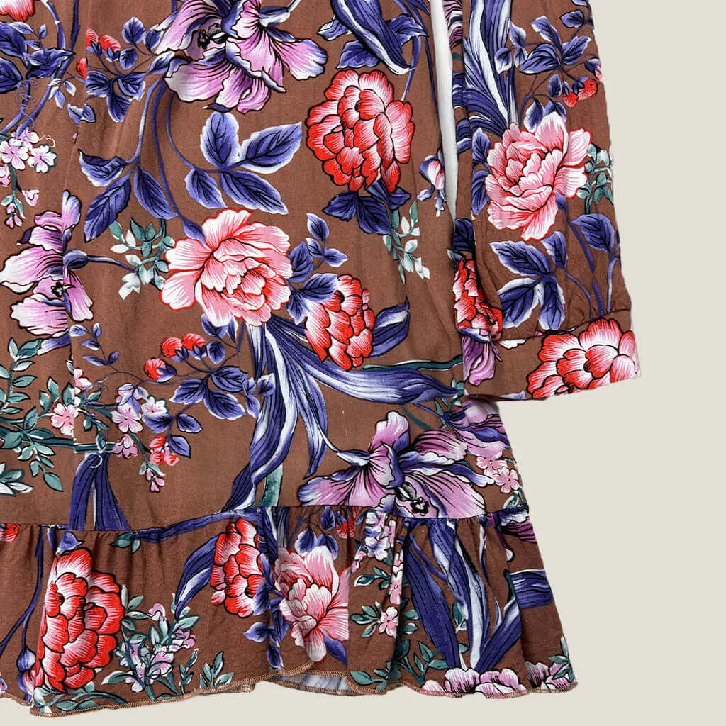 RT Retro Style Long Sleeve Floral Dress 10