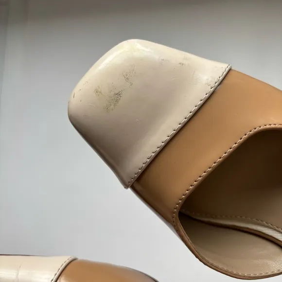 SAM EDELMAN CRISTINE Tan &amp; Cream Pump Sz 6.5