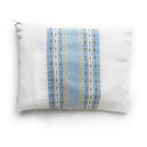 Samuel - Wool Tallit -Baby Blue with Gold
