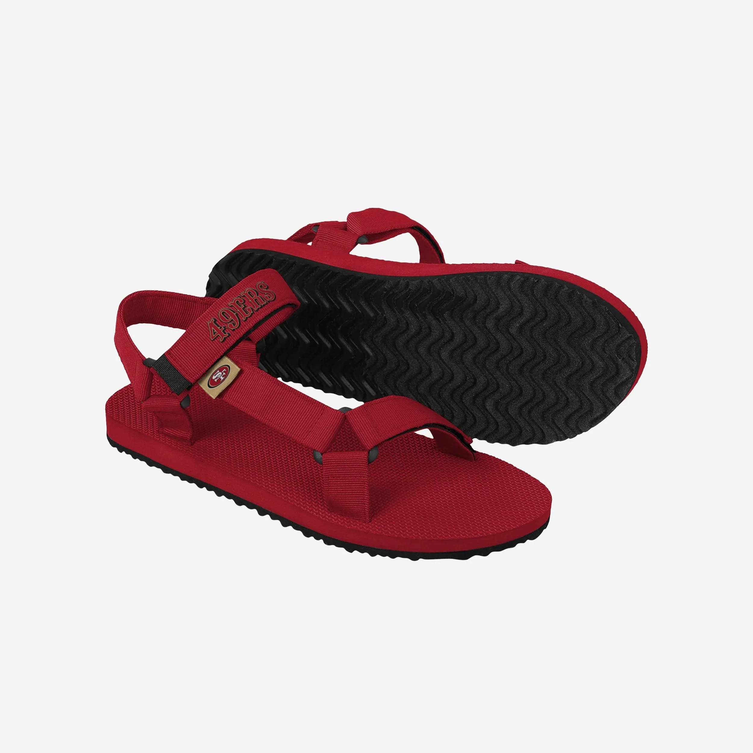 San Francisco 49ers Mens Solid Strap Sandal