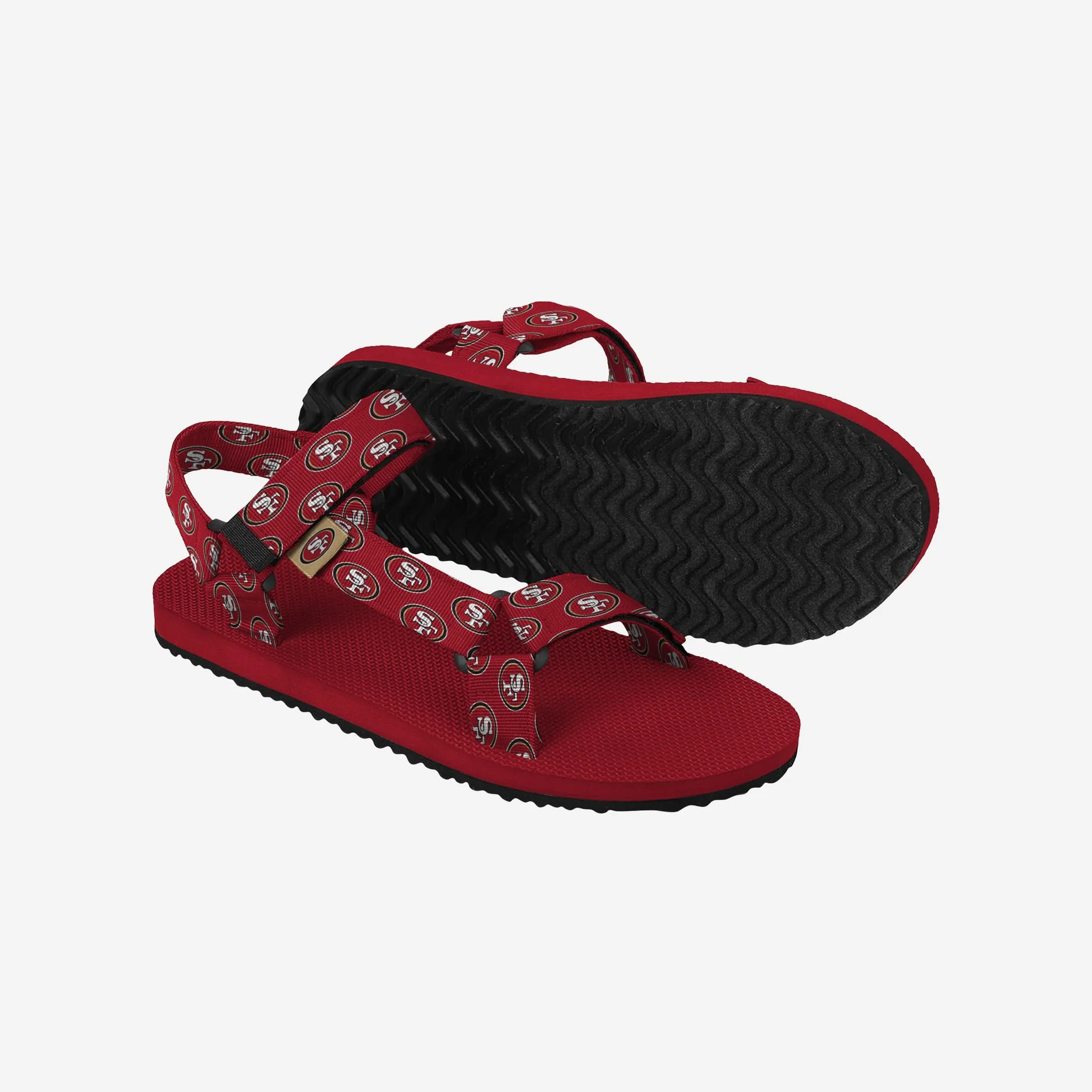 San Francisco 49ers Womens Repeat Logo Strap Sandal