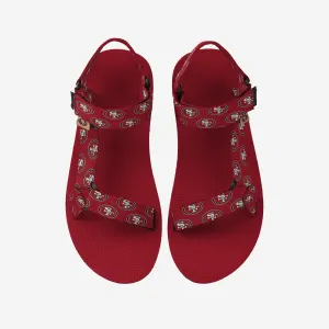 San Francisco 49ers Womens Repeat Logo Strap Sandal