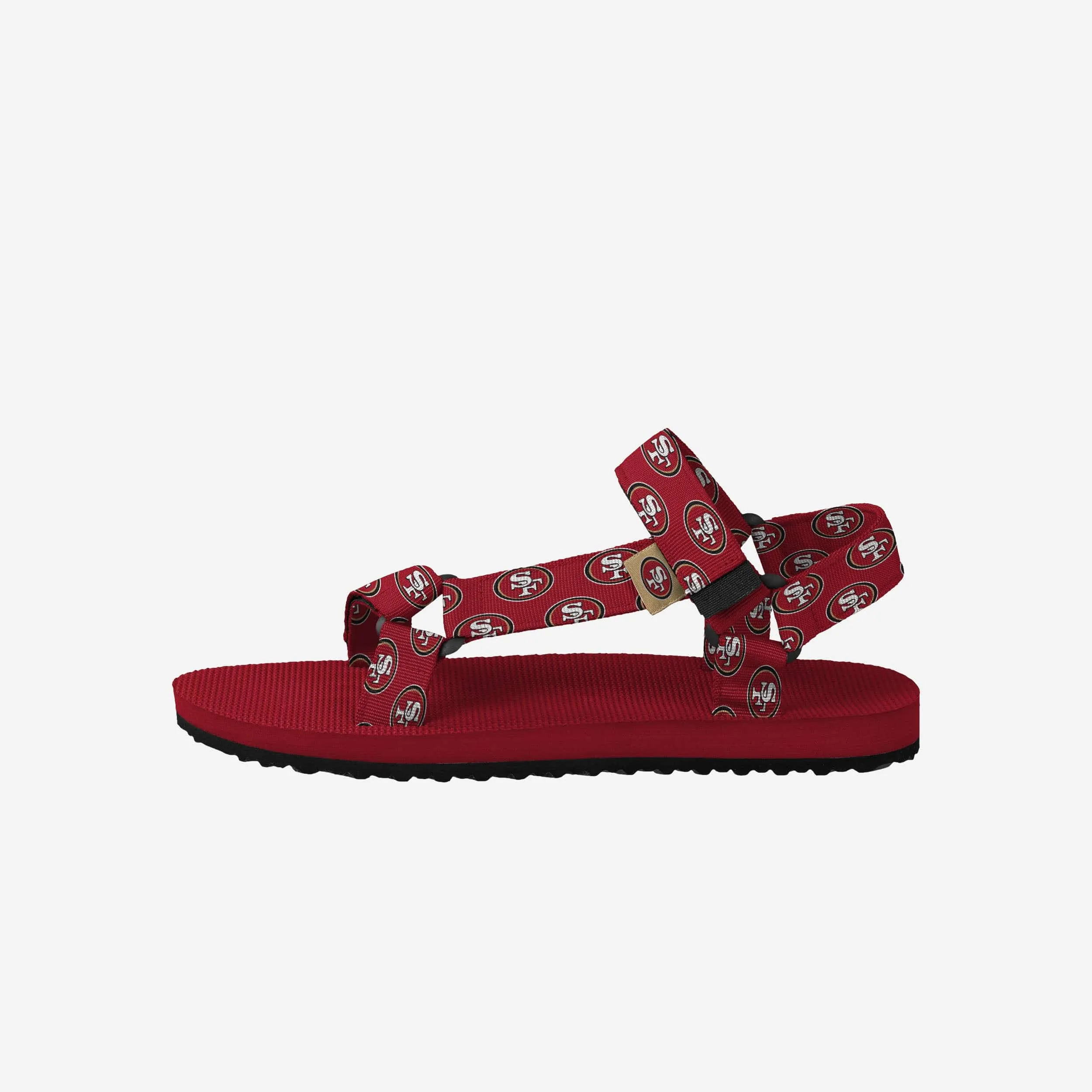San Francisco 49ers Womens Repeat Logo Strap Sandal
