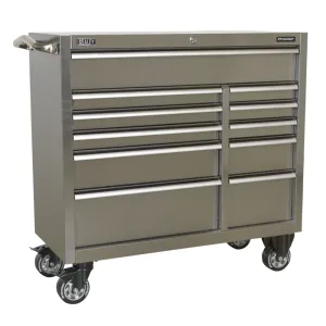 Sealey 11 Drawer Heavy-Duty Rollcab 1055mm - Stainless Steel - C