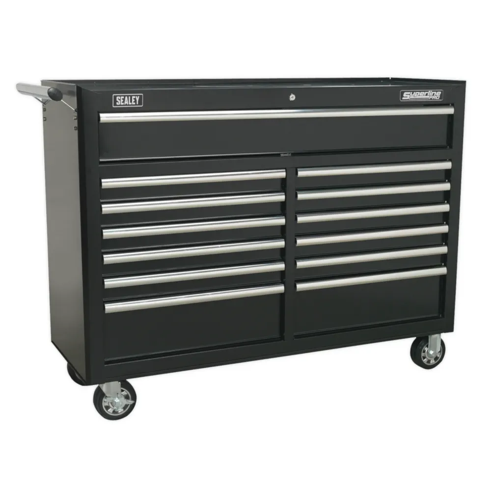 Sealey 13 Drawer Rollcab with Ball-Bearing Slides - Black - B