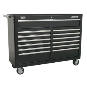 Sealey 13 Drawer Rollcab with Ball-Bearing Slides - Black - B