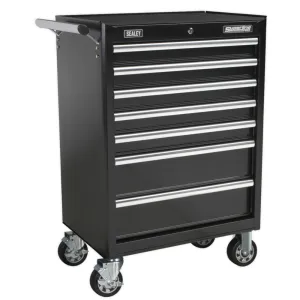 Sealey 7 Drawer Rollcab with Ball-Bearing Slides - Black - C