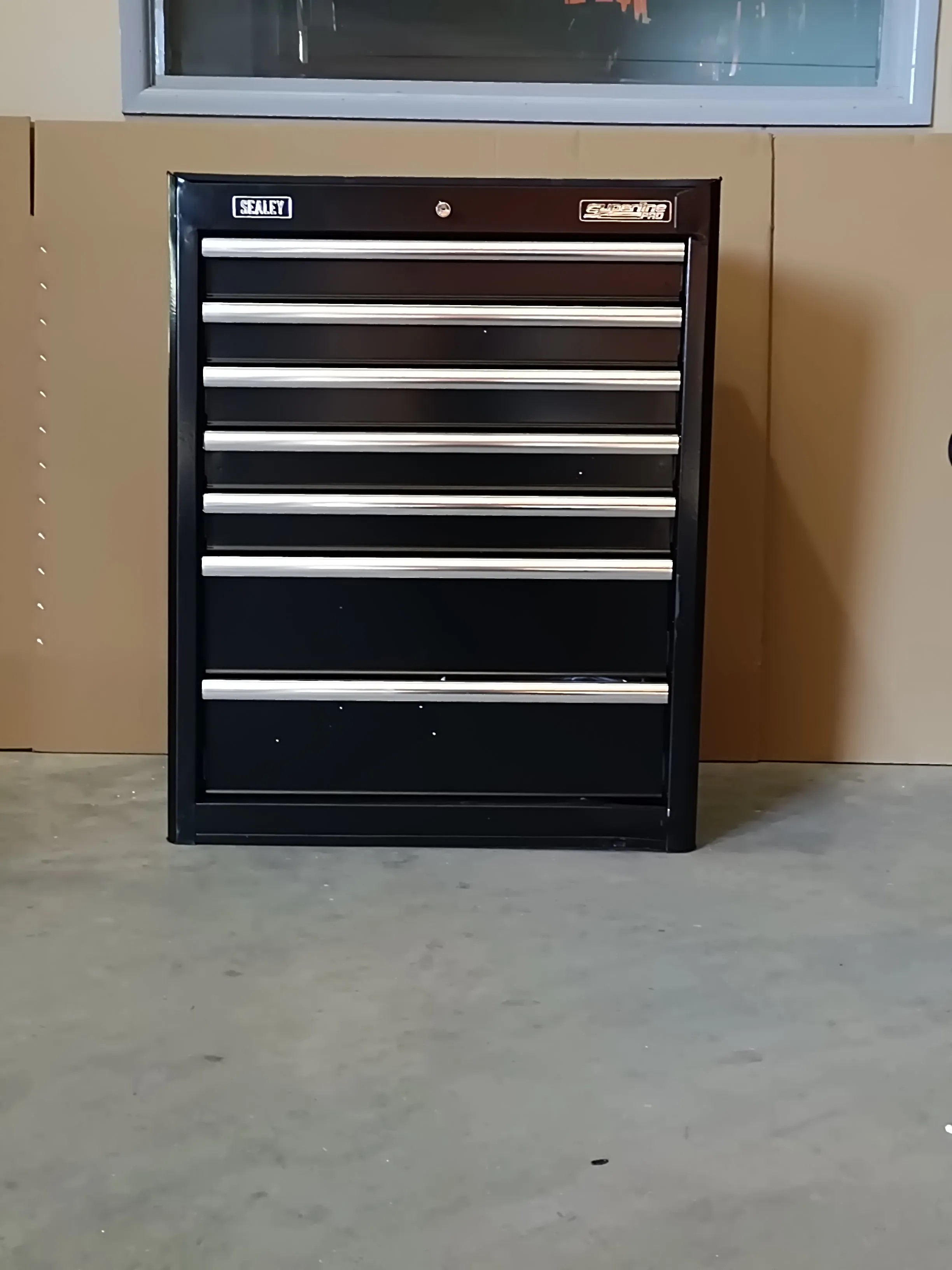 Sealey 7 Drawer Rollcab with Ball-Bearing Slides - Black - C