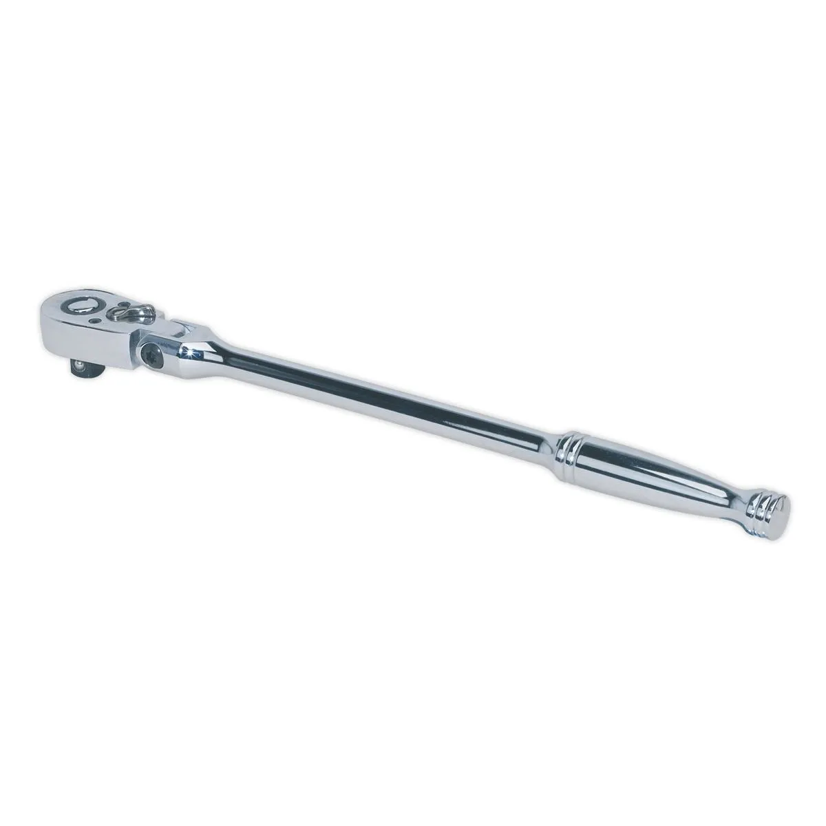 Sealey Ratchet Wrench Flexi Head 300mm 3/8" Drive Pear Head Flip Reverse
