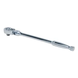 Sealey Ratchet Wrench Flexi Head 300mm 3/8" Drive Pear Head Flip Reverse