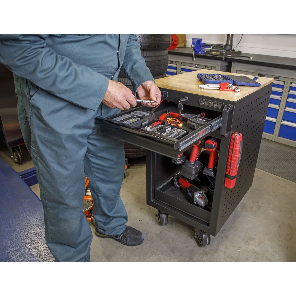 Sealey Superline Pro 8 Power Tool Rack Trolley 450mm
