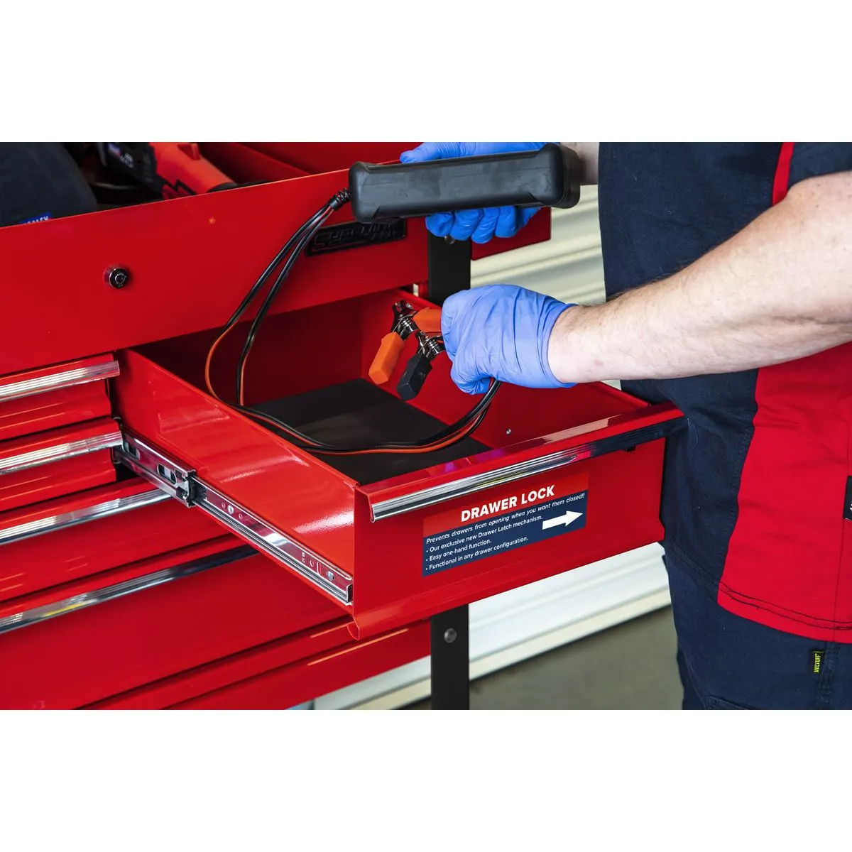 Sealey Superline Pro Heavy-Duty Mobile Tool & Parts Trolley with 5 Drawers & Lockable Top