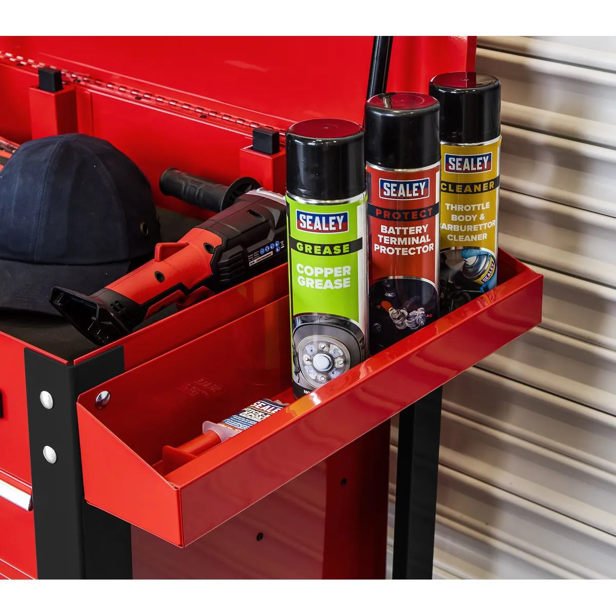 Sealey Superline Pro Heavy-Duty Mobile Tool & Parts Trolley with 5 Drawers & Lockable Top