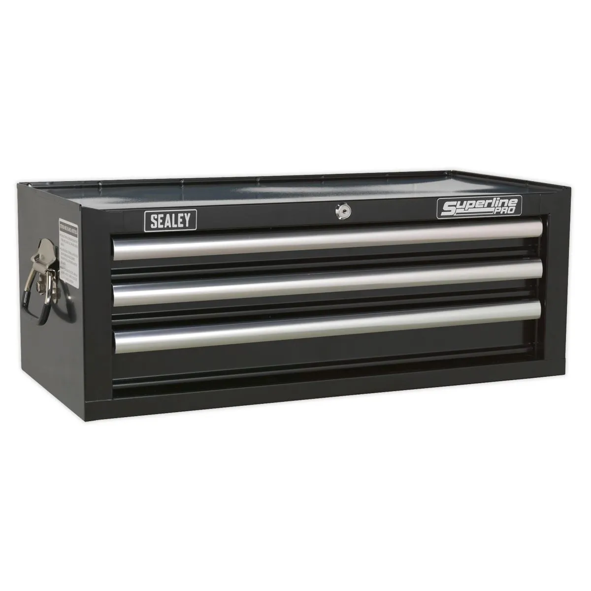 Sealey Superline Pro Mid-Box Tool Chest 3 Drawer with Ball-Bearing Slides - Black
