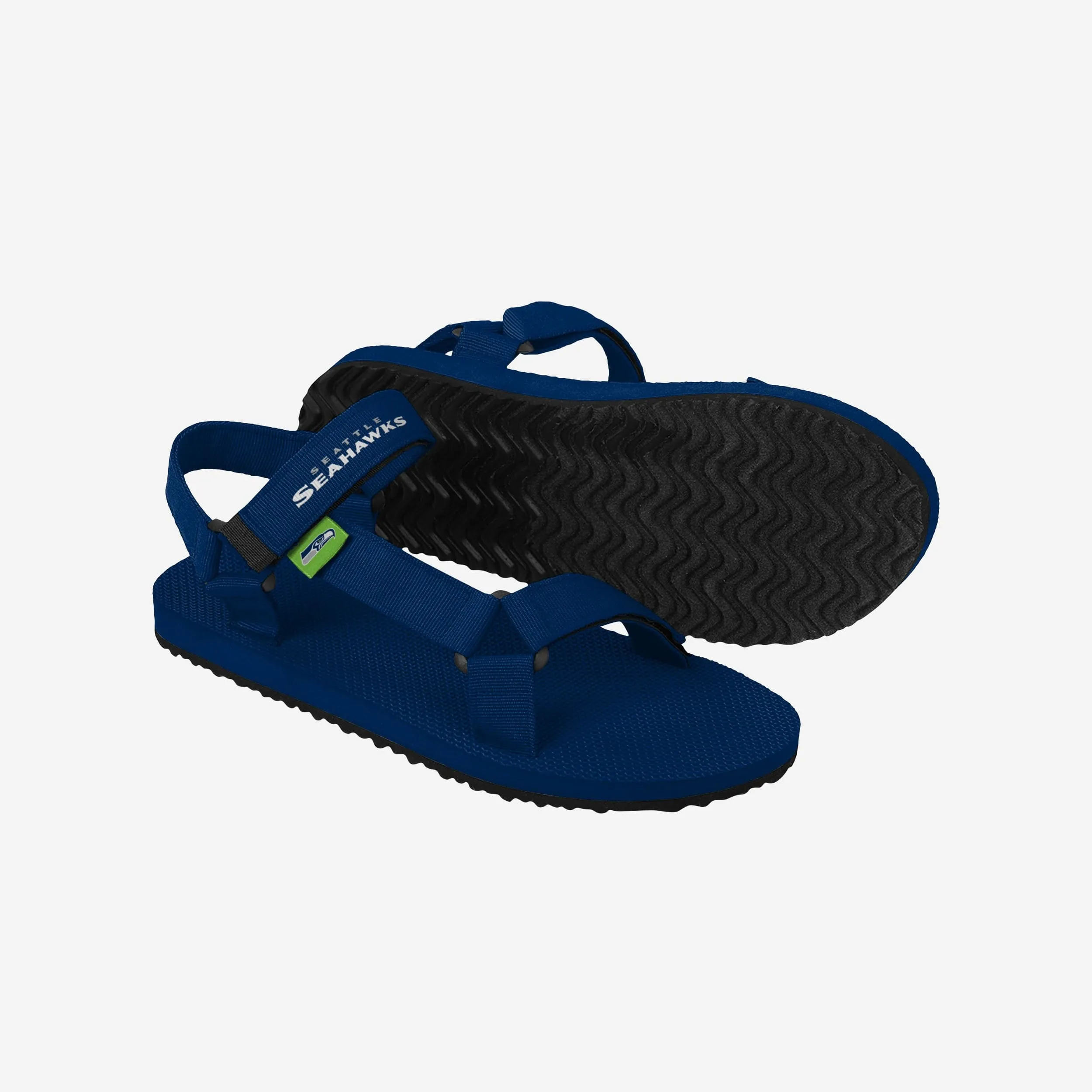 Seattle Seahawks Mens Solid Strap Sandal