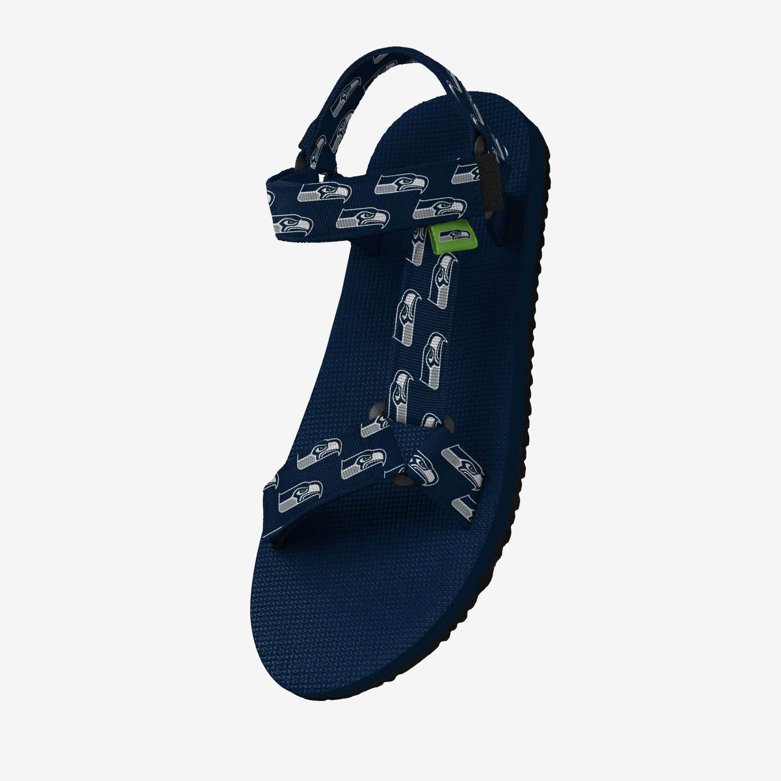 Seattle Seahawks Womens Repeat Logo Strap Sandal