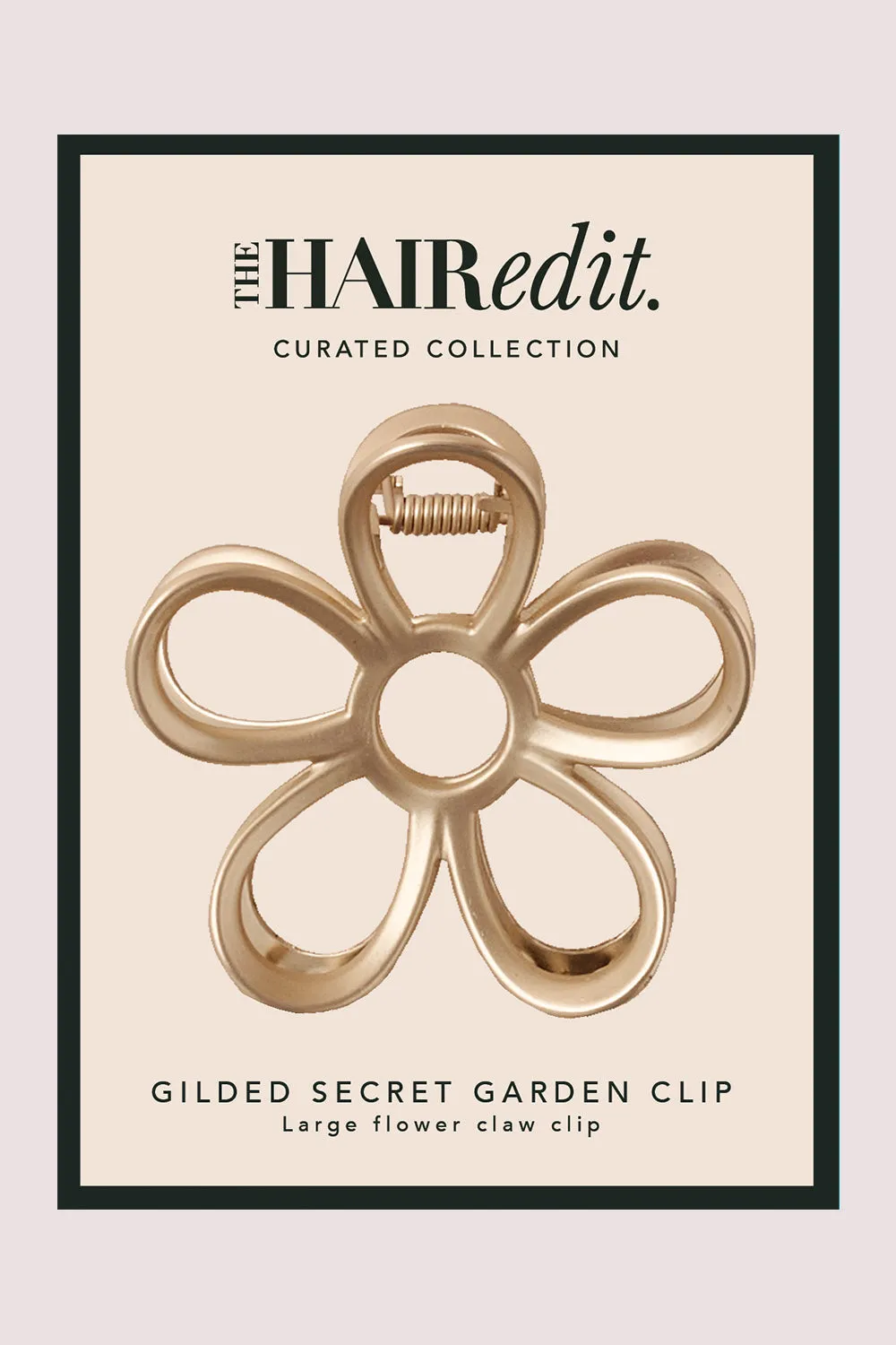Secret Garden Flower Claw Clip - Gilded