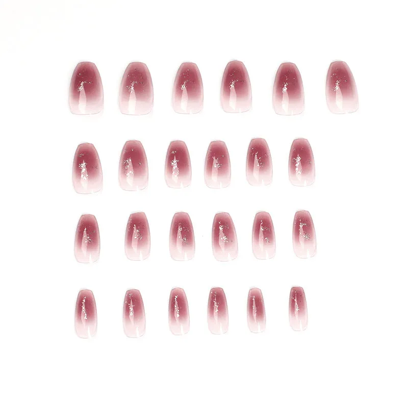 Short coffin Pink Glitter Blush