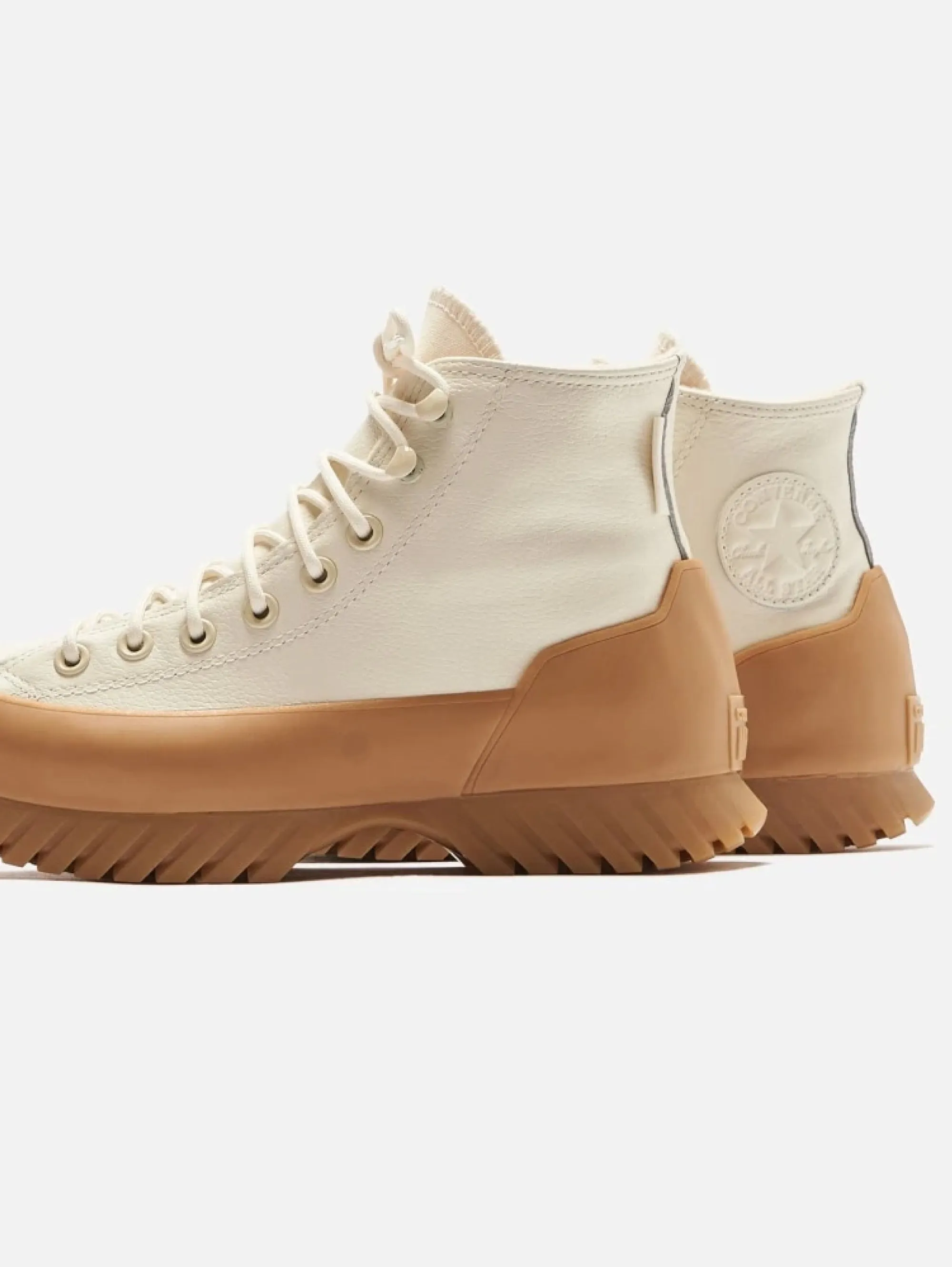 Sneakers in Pelle Waterproof Beige