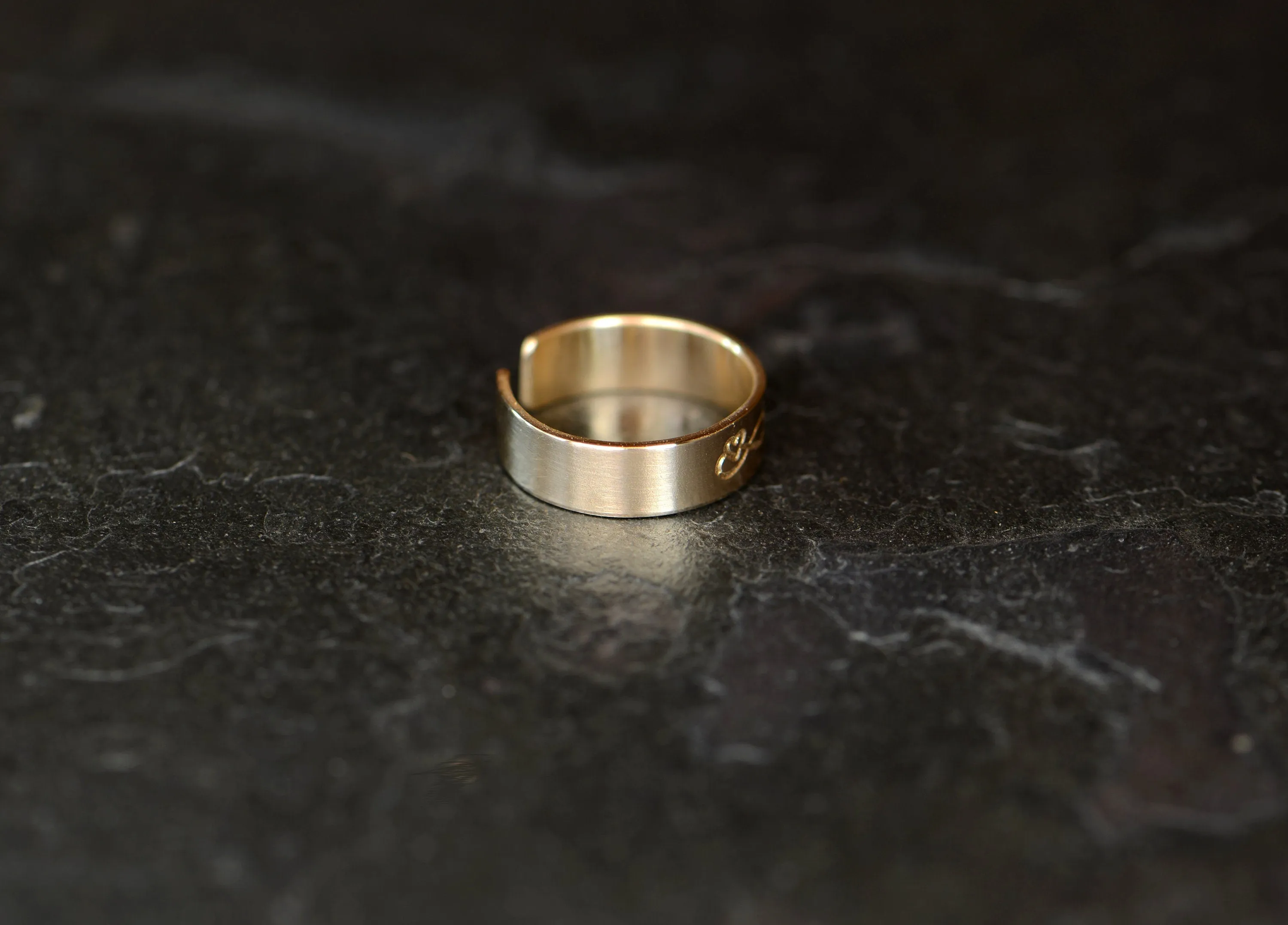 Solid 14 k gold infinity with heart toe ring or pinky and midi ring