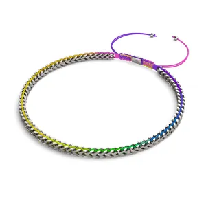 Spectrum x Silver | Gaia Wheat Chain | Choker Necklace