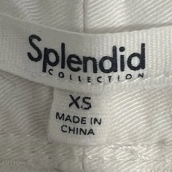 Splendid Ryland Paperbag Shorts Sz XS White