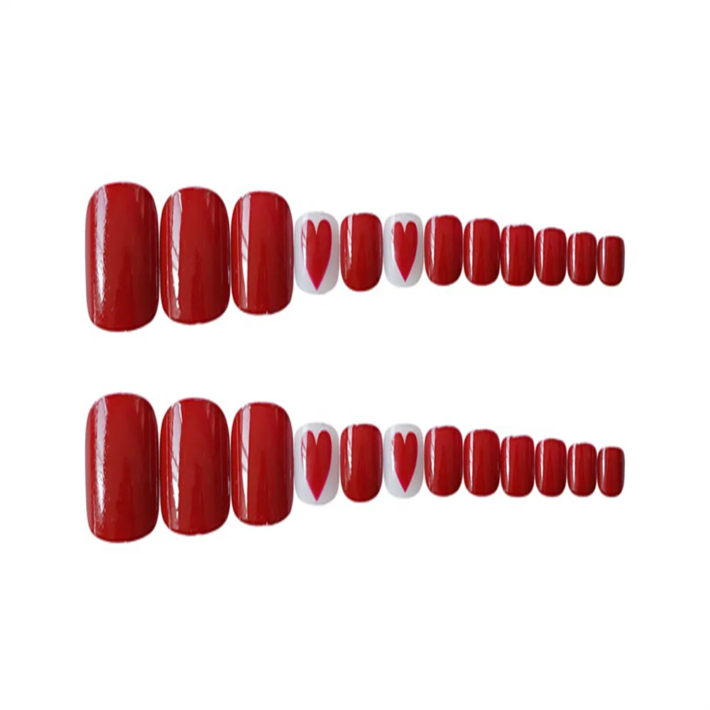 Square Toe Positive Red Love