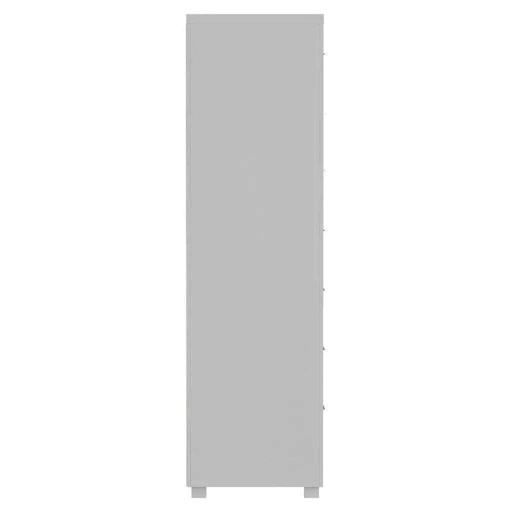 Standing Bureau - 7 drawer - Aria - Gray pale and white