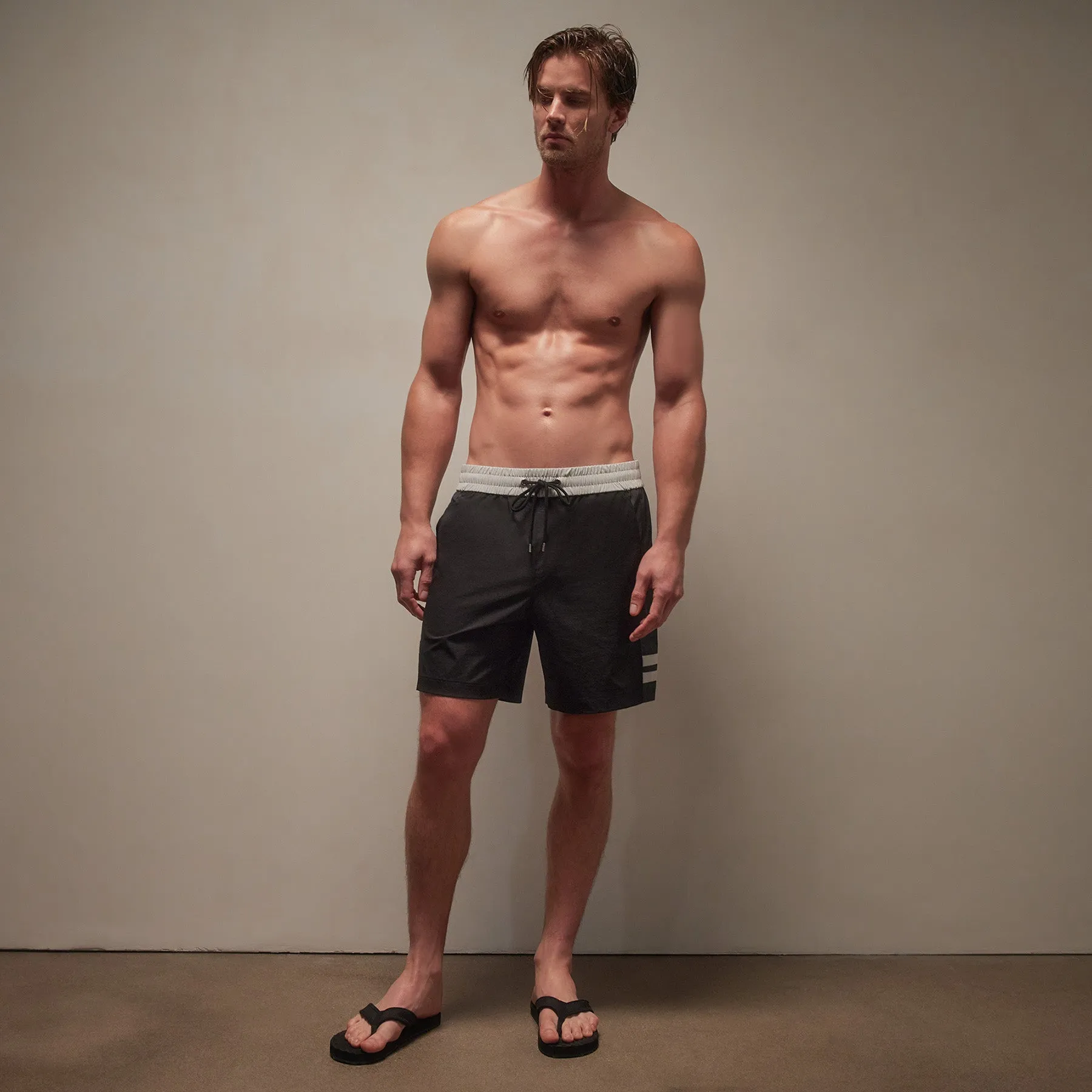 Stretch Rip Stop Sport Short - Black/Carbon/Salt