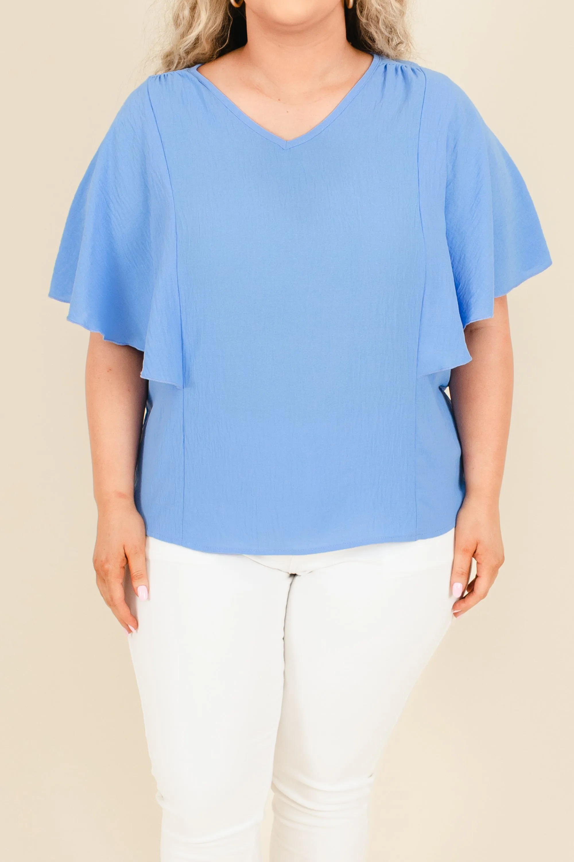 Striking Sight Top, Blue
