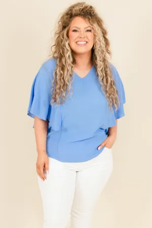 Striking Sight Top, Blue