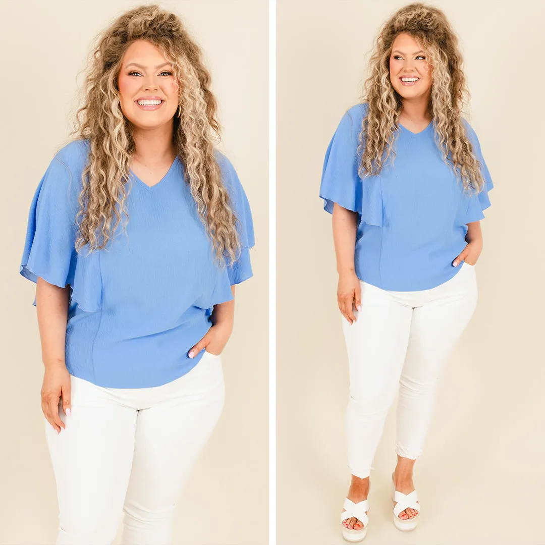 Striking Sight Top, Blue