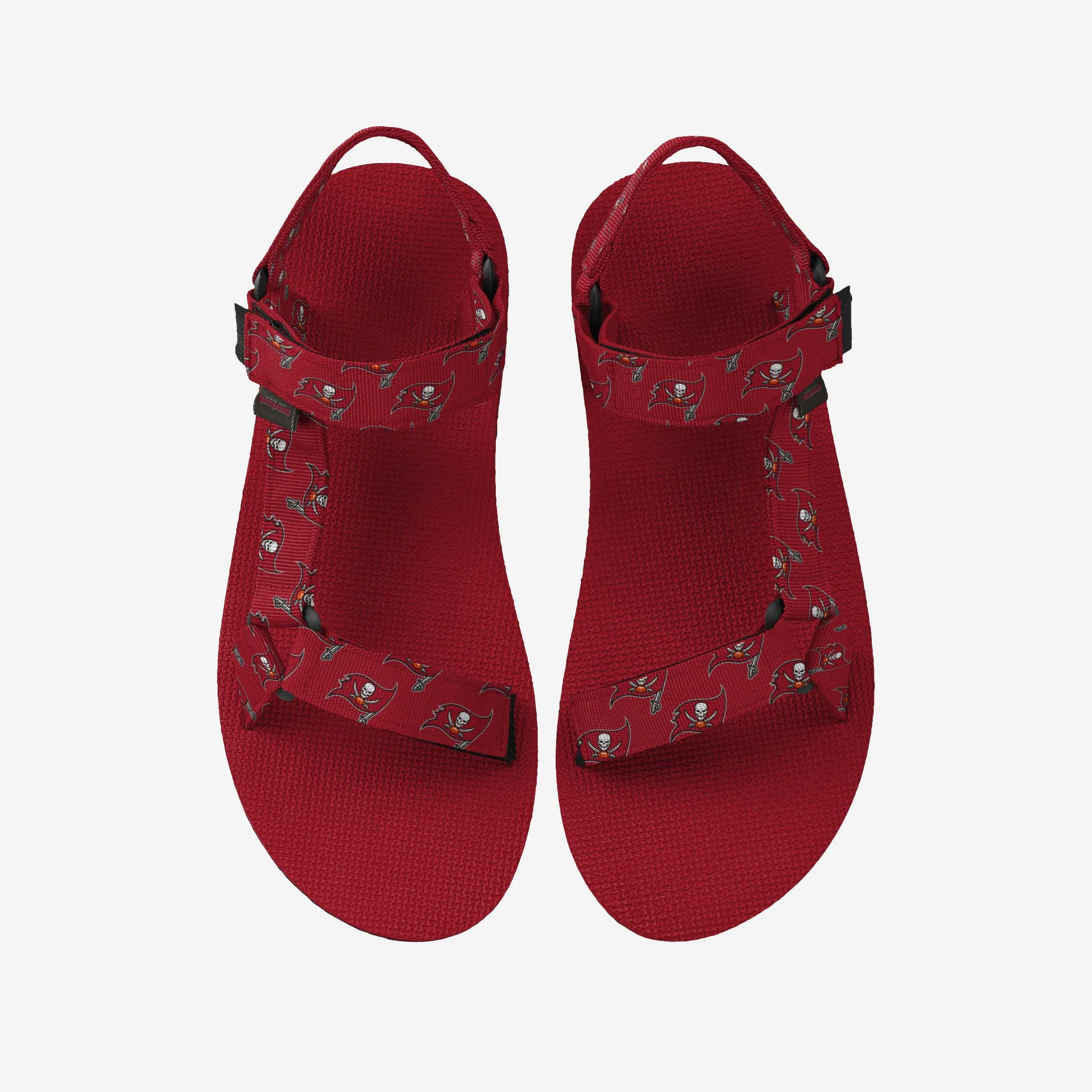 Tampa Bay Buccaneers Womens Repeat Logo Strap Sandal