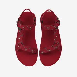Tampa Bay Buccaneers Womens Repeat Logo Strap Sandal