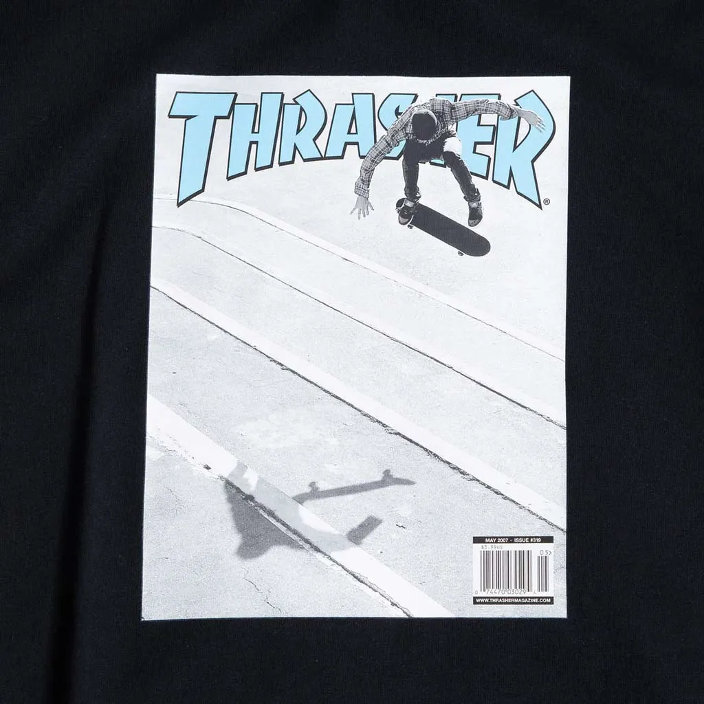 THRASHER REYNOLDS COVER TEE - BLACK