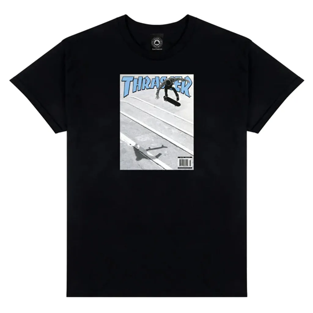 THRASHER REYNOLDS COVER TEE - BLACK