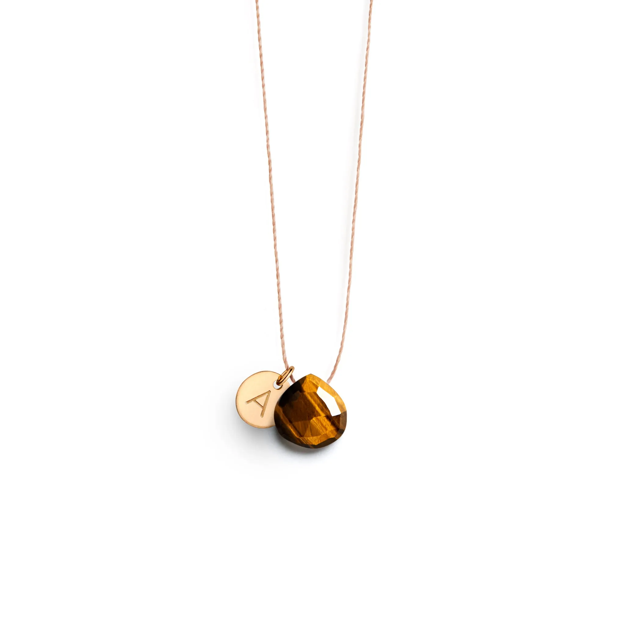 Tiger's Eye Fine Cord Necklace