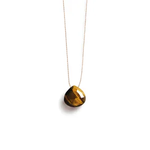 Tiger's Eye Fine Cord Necklace