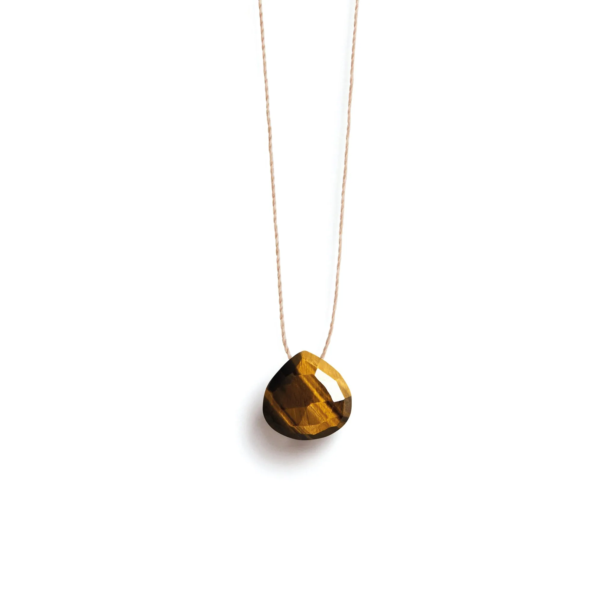 Tiger's Eye Fine Cord Necklace