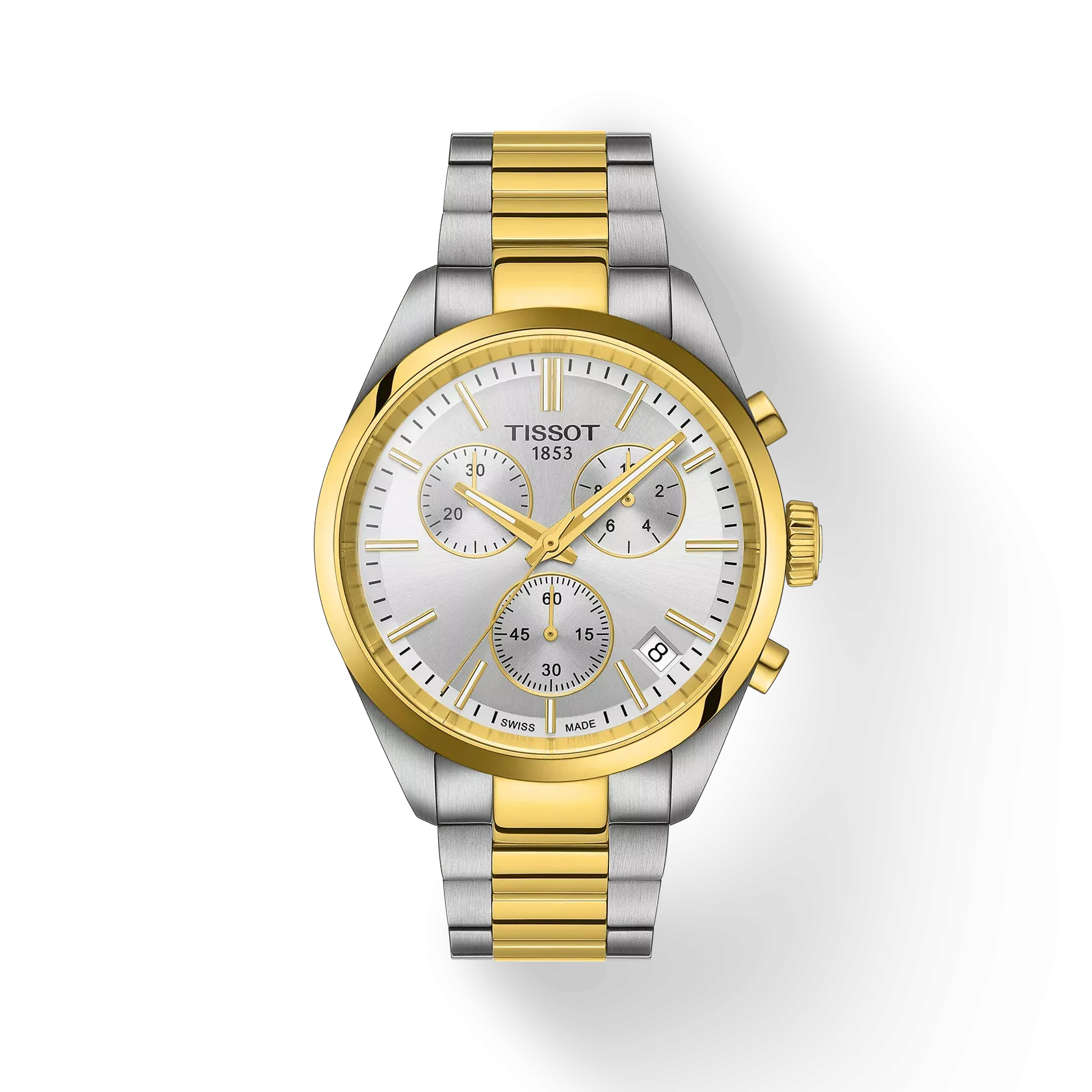 Tissot PR 100 Chronograph Wristwatch, Silver Dial, 40mm (T1504172203100)