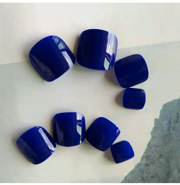 Toe Nails Royal Blue