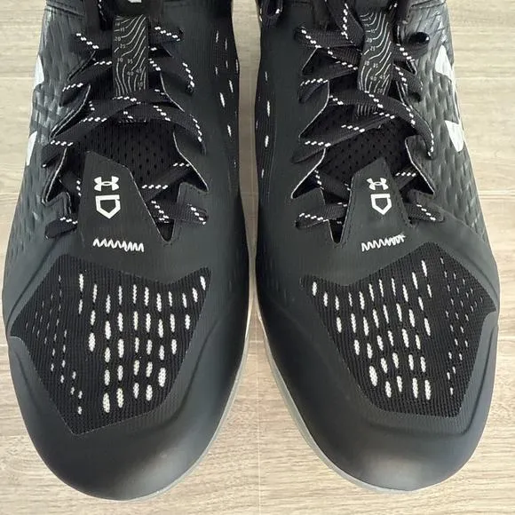 Under Armour Men's Yard Low MT Size 16 Black Baseball Metal Cleats 3025592-001