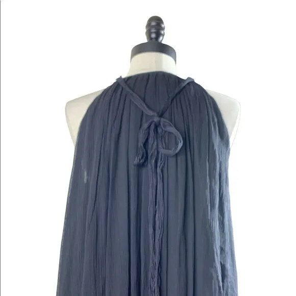 Vanessa Bruno black silk baby doll dress