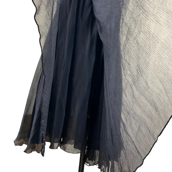 Vanessa Bruno black silk baby doll dress