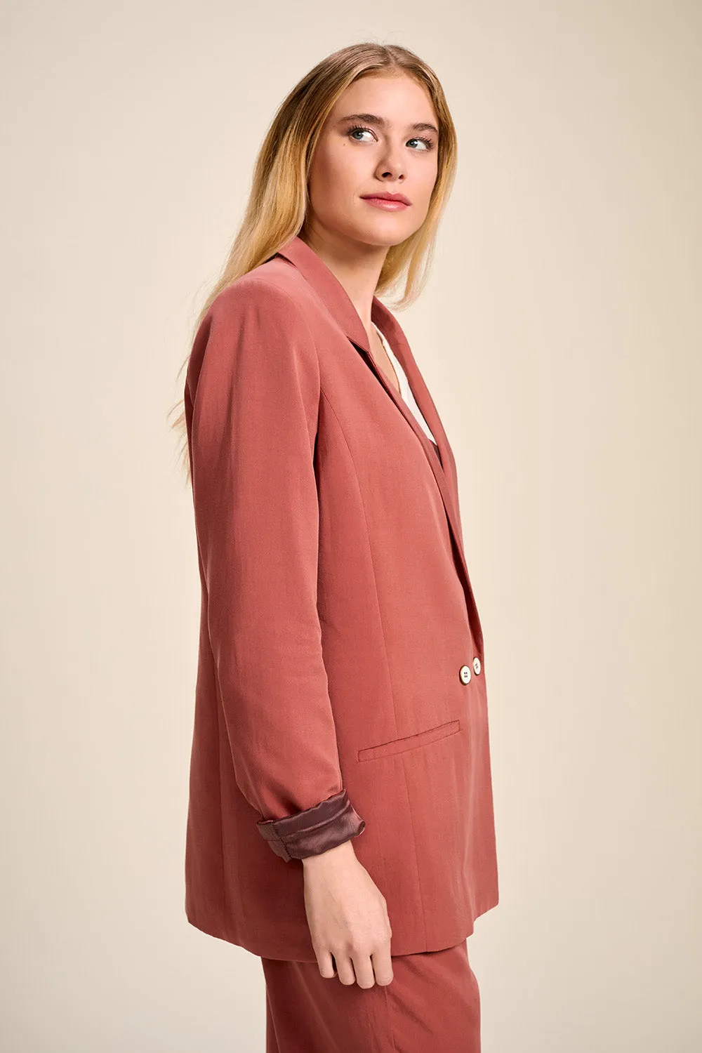 VARGAS - Veste de costume  sorbet