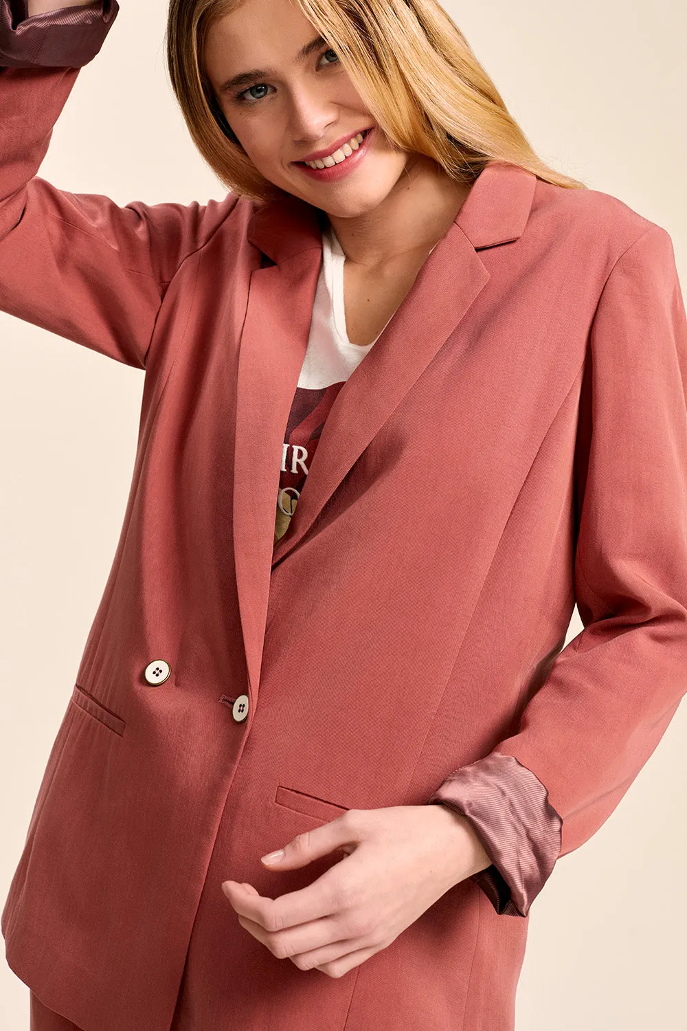 VARGAS - Veste de costume  sorbet
