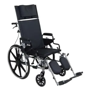 Viper Plus GT Full Reclining Wheelchair, Detachable Full Arms, 16" Seat